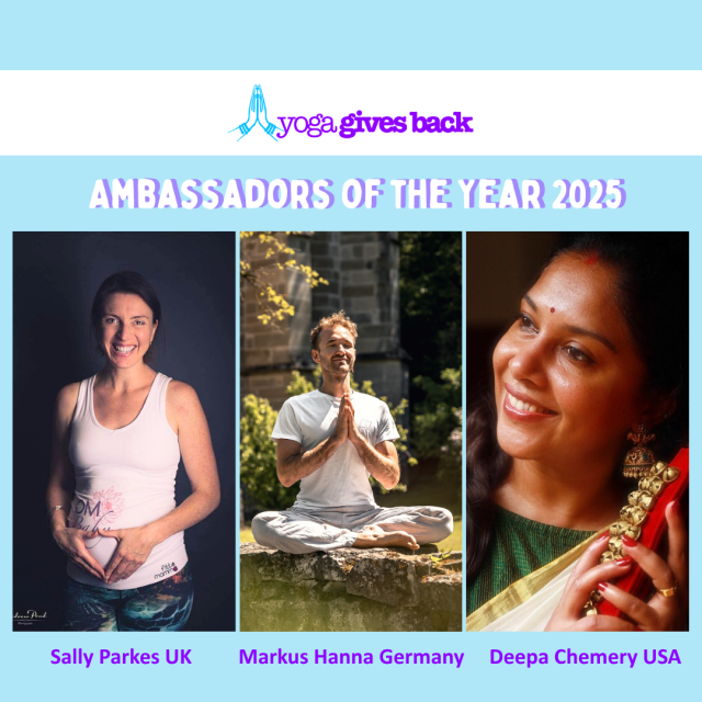 You are currently viewing Celebrating Yoga Gives Back’s 2025 Ambassadors of the Year
